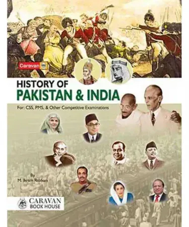 History of Pakistan and India by Carvan English book cover, best seller academic resource from Naveed Traders available on Khareedo with Check on Delivery