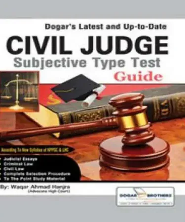 Cover of Civil Judge Subjective Type Test Guide – English exam preparation book for civil judges, imagecaption=Civil Judge Subjective Type Test Guide – Best‑selling legal exam guide available with COD on Khareedo & Kharedo.