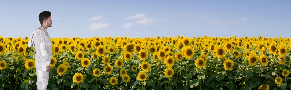 3 Layers Ultra Breeze Ventilated Beekeeping Bee Suit for Unisex Beekeepers with Fencing Veil 