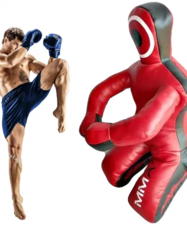 Fighting Judo Karate Kicking Dummies- Mixed Martial Arts, Wrestling Punching Grappling Dummy for Adults & Kids - Sale Clearance - Unfilled