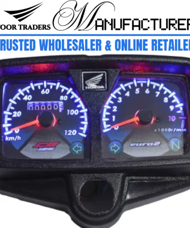 White LED Backlight Glow Motorcycle Speedometer for Honda CG-125 Bike