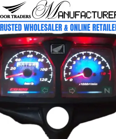 Multicolor LED Backlit Glow Motorcycle Speedometer for Honda CG-125CC Bike