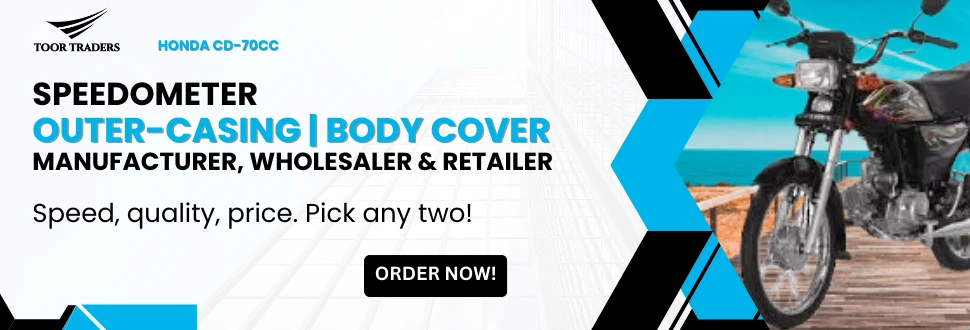 Genuine Honda CD-70 Motorcycle Speedometer Body Cover - Durable Bike Meter Outer Casing Shell with Monograms
