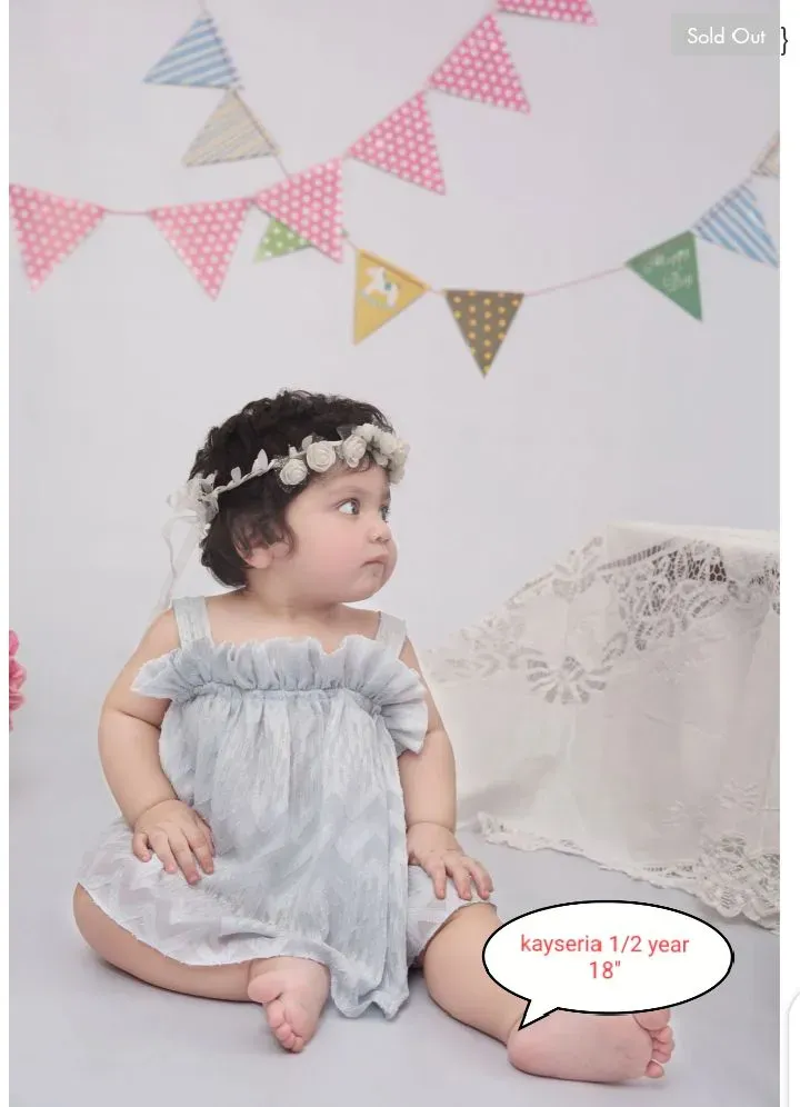 Grey Saleeveless kids top