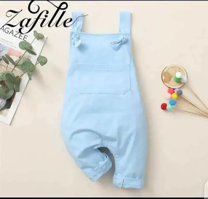 Sky blue full kids romper