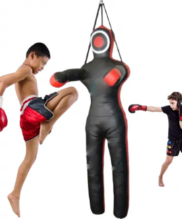 MMA Wrestling Grappling Dummies - Punching Judo Karate Fighting Boxing Dummy for Men | Women - Hanging Unfilled