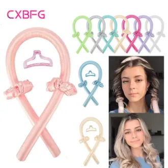 Heatless Silk Curling Rod Headband for Soft Curls | No Heat Hair Curler Ribbon for Overnight Styling | Lazy Hair Rollers Sleeping Soft Headband