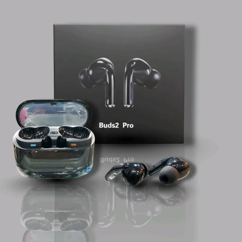 Buds2 Pro Wireless Earbuds with charging case, featuring HiFi Sound, Active Noise Cancellation (ANC), Smart Touch Control, and long battery life. Ideal for premium audio experience.