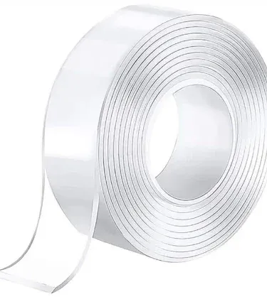 3 Meter Nano Tape Double Sided Washable Silicon Transparent Waterproof Reusable Adhesive Tape for Home & Office by Khareedo