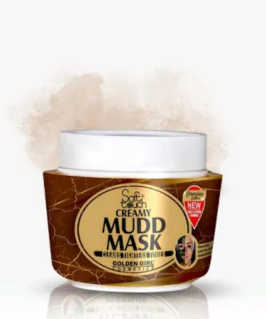 Golden Girl Soft Touch Mudd Mask Cream 75gm jar for deep cleansing, oil control, and blemish-prone skin treatment.