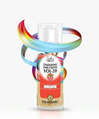 Soft Touch Oxidizing Emulsion 20 Vol 120ml bottle with keratin for hair dye, bleaching, and face polishing, professional developer with check on delivery via Khareedo.