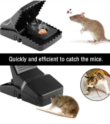 Heavy Duty Reusable Plastic Rat Trap Mousetrap Catcher with interlocking teeth, effective rodent killer for rats and mice, high-impact plastic construction Khareedo Pakistan