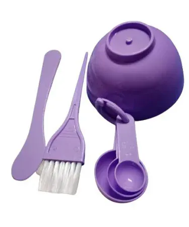 Professional 6-in-1 Facial Mask Mixing Bowl Set with Spoons, Spatula, Brushes, Puff, Bubble Bottle for DIY Skincare & Bleach - Khareedo Pakistan