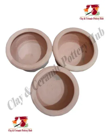 Pure Clay Pet Feeding and Drinking Pot for Cats, Dogs, and Birds - Natural Water Cooler Feeder