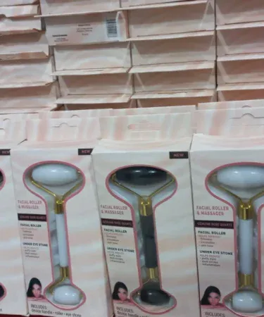 Original Jade Roller Stone Set, featuring a smooth green jade facial roller and a smaller eye roller, presented as premium beauty tools for face, neck, and eye treatment for skin de-puffing and anti-aging