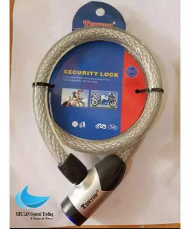 Heavy Duty Motorcycle Bike Wire Lock with Steel Cable and 2 Keys for Anti-Theft Safety, PVC Coated Wirelock