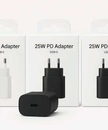 Original Samsung 25W Super-Fast Type-C Charger with 1m USB-C Cable for Galaxy S21, A72, A55, and other compatible devices, featuring PD 3.0 technology.