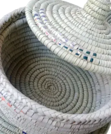 New Hand Woven Pakistani Storage Basket with Lid, Handmade Patari, Traditional Bread Basket, Storage Box, Artisan Crafted Container