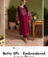 Betty Collection apparel in various sizes (Small, Medium, Large, XL) displayed with Khareedo and Kharedo branding, highlighting Cash on Delivery and open package inspection service for online shopping in Pakistan.