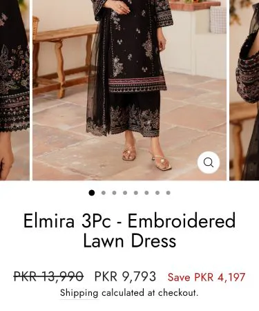 Elmira apparel in small, medium, large, XL sizes for men and women available at Khareedo Kharedo Pakistan with check on delivery service.