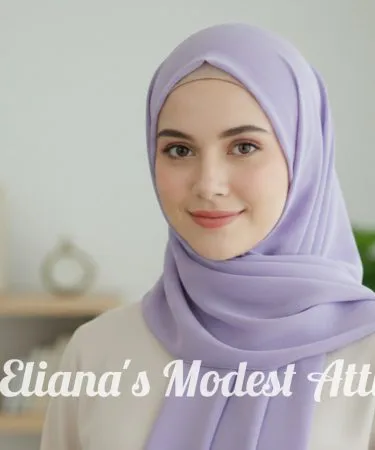Soft and elegant Chiffon Hijab in Stoller style, perfect for comfortable daily wear and enhancing modest fashion outfits.