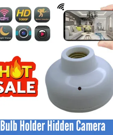 1080P HD Magnetic WiFi Spy CCTV Camera with night vision, voice recorder, and motion detection features for discreet home and outdoor security surveillance