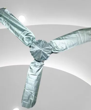 ** Premium Silver Parachute Ceiling Fan Cover Set - Plain Design | Buy Online with Check on Delivery via Khareedo & Kharedo Pakistan