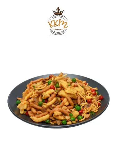 KKM Mix Nimco - Crunchy Pakistani snack mix with peanuts and spices, savory tea time namkeen, fresh and crispy.