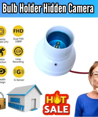 CCTV Camera HD 1080 Bulb Holder WiFi Smart Home Security Camera 2025 for infant and pet monitoring, wireless video recorder with voice recording functionality.