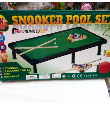 2024 Toy Snooker Table for Kids Play with Balls and Cues | Mini Pool Table for Children by Khareedo