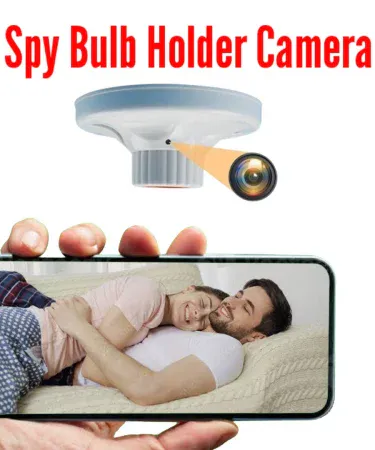 FREDI HD PLUS 1080P WiFi Spy Camera Holder with Audio, Live Feed, Motion Detection, and iWFCam APP for discreet home and office security