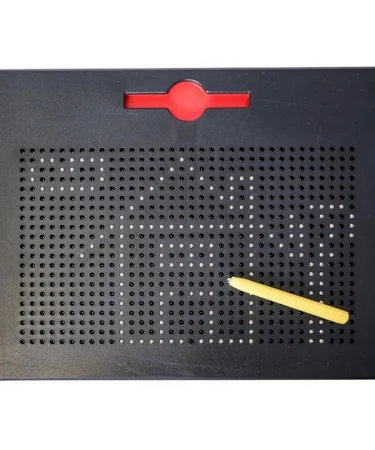 Magnetic Drawing Board for Kids with colorful magnetic balls and pen, perfect for creative and mess-free learning, available at Khareedo/Kharedo Pakistan.