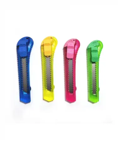 Imported 3-pack 6-inch red plastic and stainless steel paper cutters QWIS-2085-20 for office, school, and craft use, best quality paper trimmers by Khareedo Pakistan