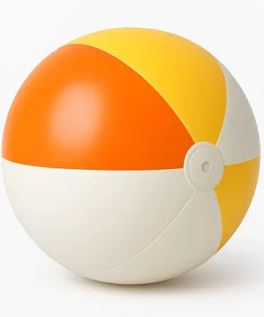 Multi-color Vintage Inflatable Beach Ball – Rare Collectible Edition (Classic PVC Toy) showcasing its authentic vintage design and durable plastic material, perfect for display and play in Pakistan.