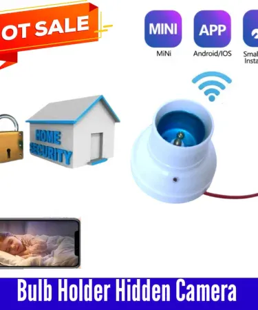 Smart Bulb Holder WiFi CCTV Camera HD 1080P/720P (2025 Model) for Intelligent Home Security with Mobile Remote Monitoring - Khareedo/Kharedo Pakistan