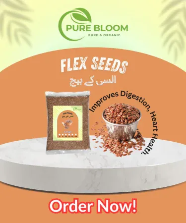 Premium Flax Seeds (Alsi Ke Beej) – 100% Pure & Natural | Rich in Omega-3, Fiber & Protein | Superfood for Heart & Digestion | Khareedo Cash on Delivery Pakistan