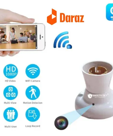 Wireless WiFi Extender 300Mbps with status light, WPS button, and internal antennas for signal amplification and long range coverage.