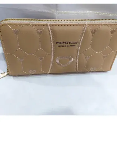 New Smile Face Zipper Hand Clutch in classic material, single zip wallet and purse for women