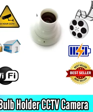 **Bulb Holder CCTV Camera 1080P HD WiFi Smart Wireless Cam with Night Vision & Motion Detection for Home Security in Pakistan