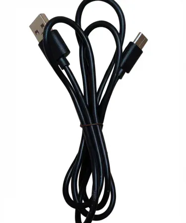 Durable USB-A to USB-C Fast Charging & Data Sync Cable with universal Type-C device compatibility, showing tangle-free design and high-speed data transfer features from Khareedo.