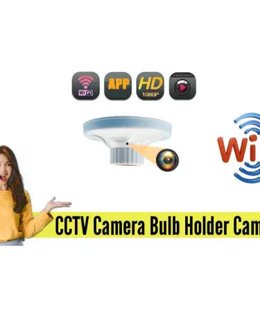 NEW LATEST 2024 Wireless Bulb Holder CCTV Camera for easy home security and discreet surveillance in Pakistan