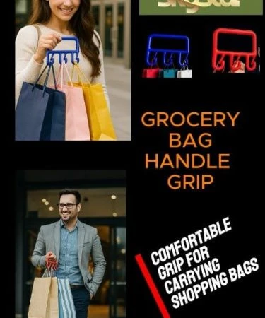 Khareedo ergonomic Grocery Bag Handle Grip for comfortable carrying of shopping bags, preventing hand strain.