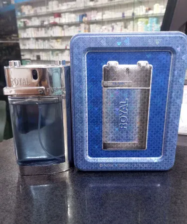 Luxury Royal Perfume Eau De Parfume bottle with rich oud and floral notes, ideal for special occasions with Khareedo's check on delivery service in Pakistan