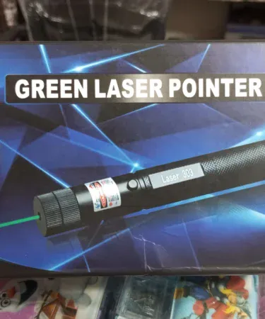 High-visibility Green Laser Pointer with 520nm wavelength for presentations and astronomy, available on Khareedo and Kharedo with check on delivery in Pakistan.