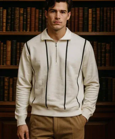 SA Garments Men's Winter Collection Zipper Style Sweatshirt made from premium cotton fleece fabric, ideal for casual wear in Pakistan.