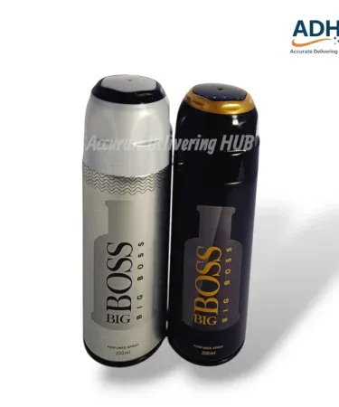 Pack of 2 BiggBoss Long Lasting Body Spray for Men Silver & Black 200ml each with Check on Delivery option