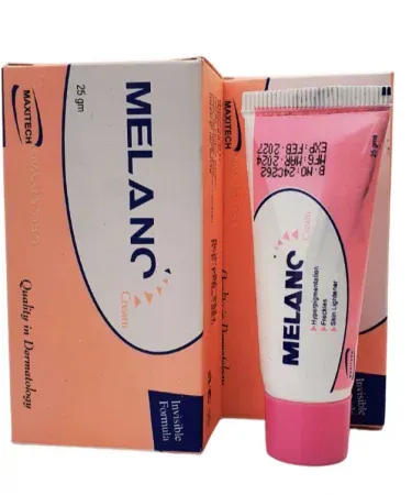 Maxitech Melano Cream 25g skin lightener for hyperpigmentation freckles dark spots