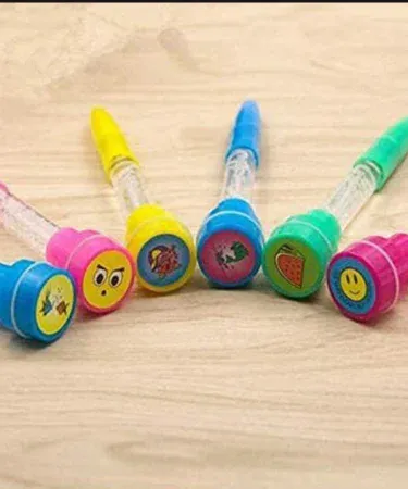 Magical Bubble Pen Kids Toy - Easy-to-Use Bubble Maker with Cute Stickers & Vibrant Colors, Ideal for Party Favors & Gifts from Khareedo