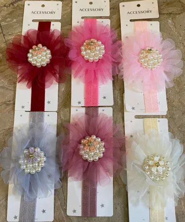 Multicolored headbands for girls, premium quality hair accessories, high-quality hairbands, Khareedo Kharedo Pakistan, elastic headbands for kids