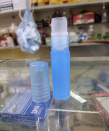 2.5ml blue empty roll-on bottle for attar and essential oils, mini sample size with rollerball for travel